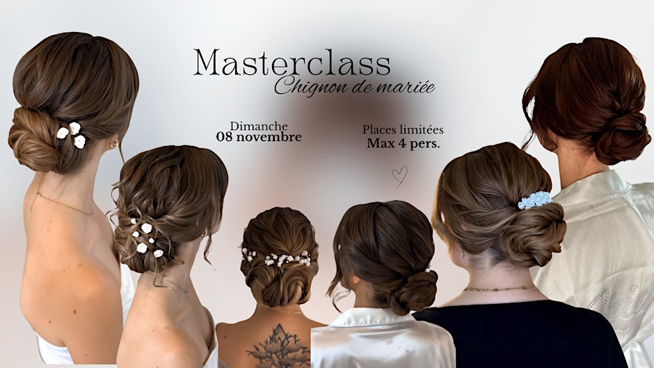 Masterclass - Chignon de mariée