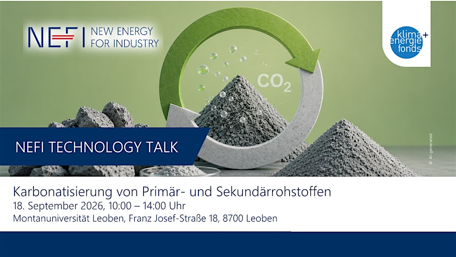 NEFI Technology Talk: Karbonatisierung von Primär- und Sekundärrohstoffen