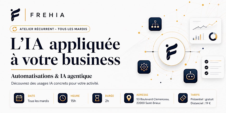 L’IA appliquée à votre business — Automatisations & IA agentique