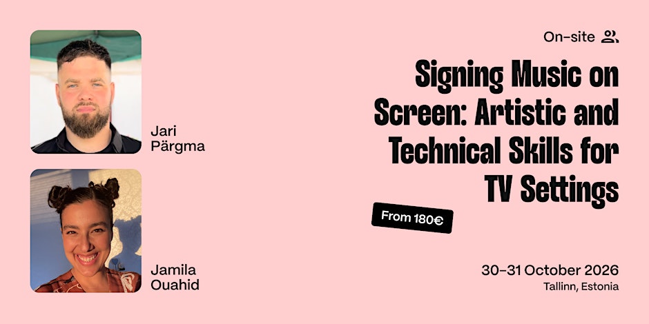 Signing Music on Screen: Artistic and Technical Skills for TV Settings