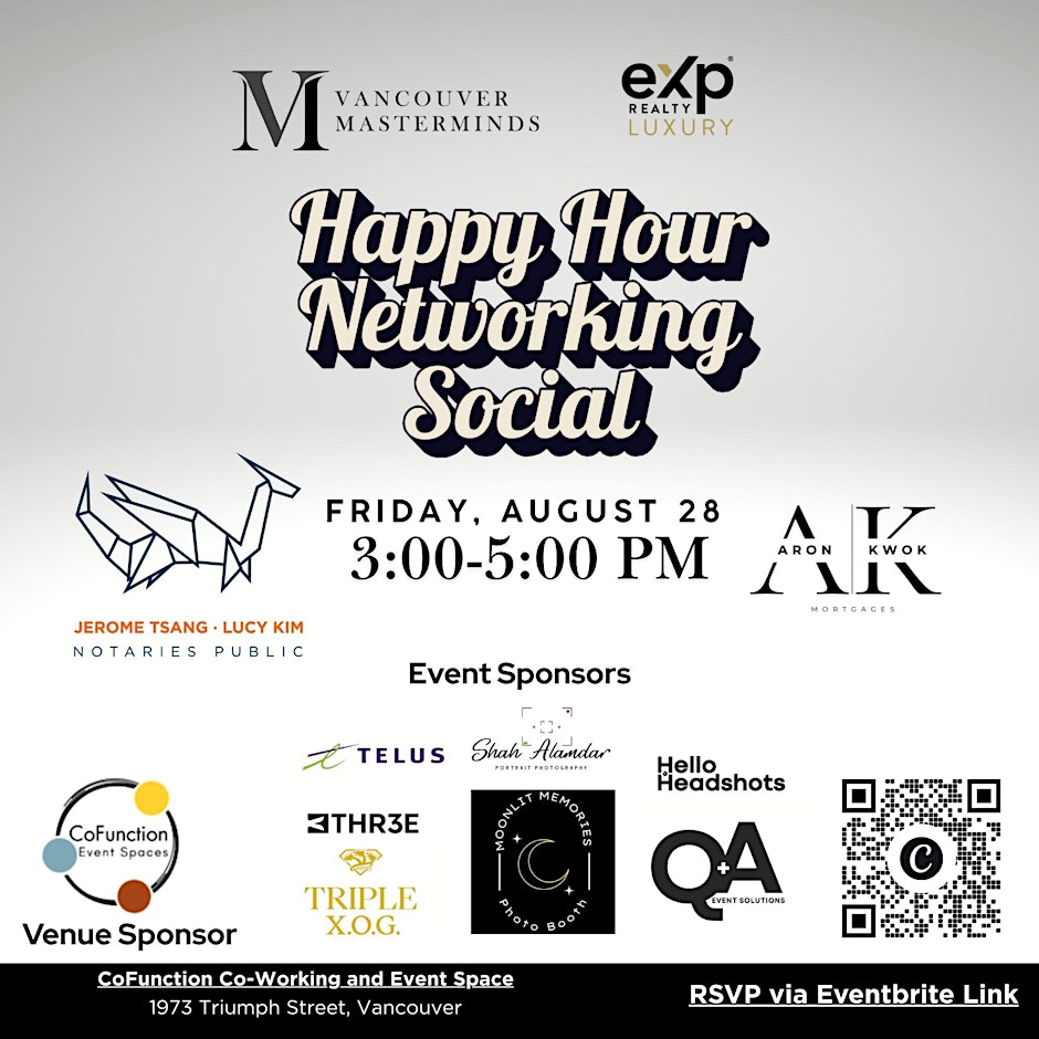 Happy Hour Networking Social - The Vancouver Masterminds